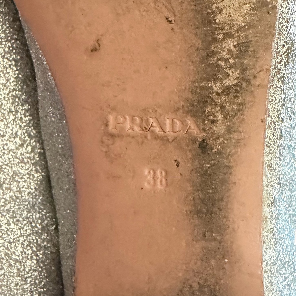 Prada Glitter Loafers 38 - Picture 5 of 5